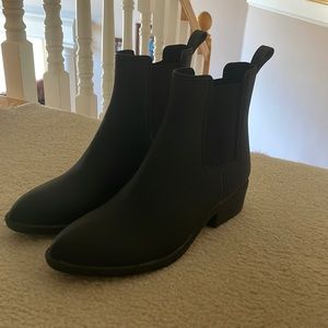 black jeffery campbell boots, size 10w